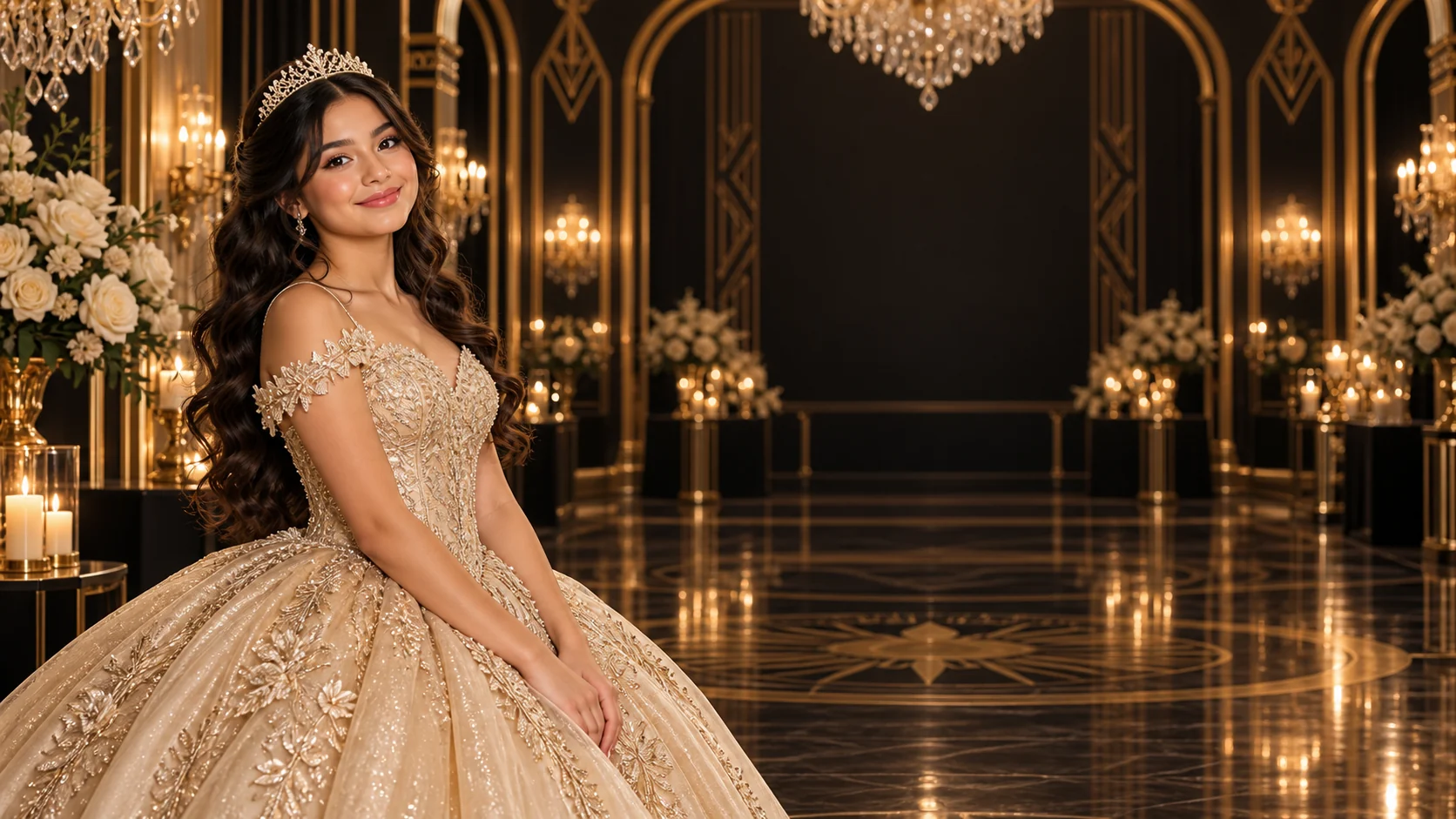 Bilingual quinceañera invitation cover