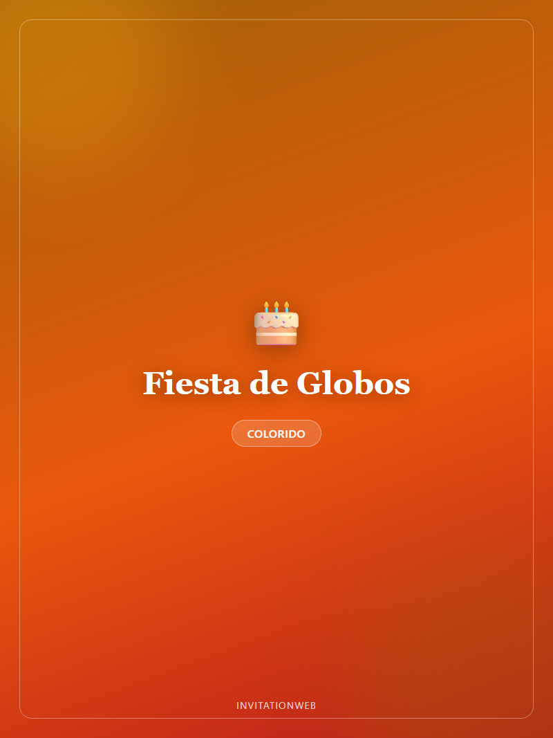 Milestone birthday invitation cover